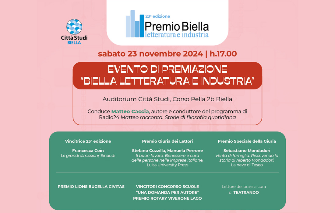 PREMIO BIELLA LETTERATURA E INDUSTRIA